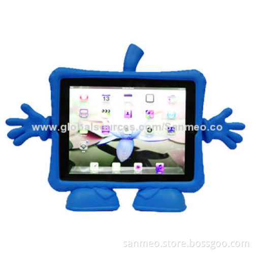 New Lovely 3D Cute Cartoon Children's Soft Thick Foam Standing Cover Case for iPad 2/3/4